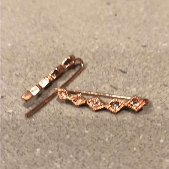 Copper-colored earrings EUC - Picture 3 of 3